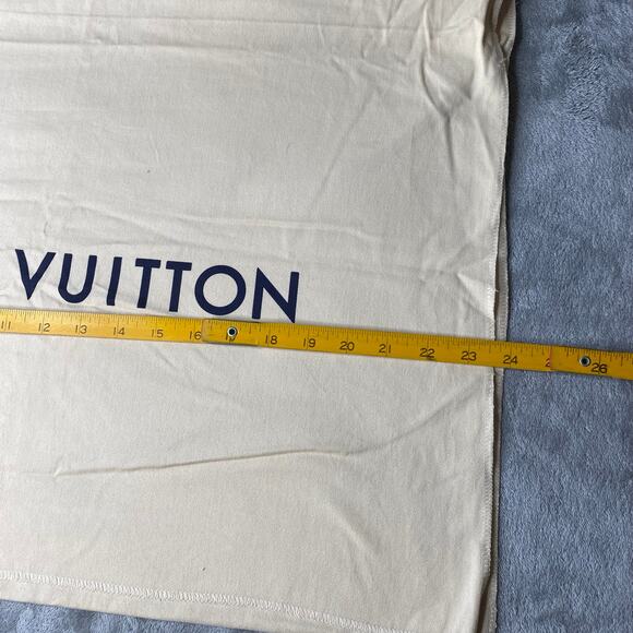 Louis Vuitton LARGE Envelope Dust Bag Cotton Linen 24x24 - Picture 2 of 4
